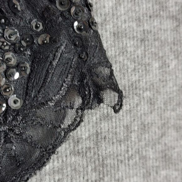 French Collizioni Jacket Womens M Black Embroidered Sequin Beaded Evening Coat - Picture 7 of 12